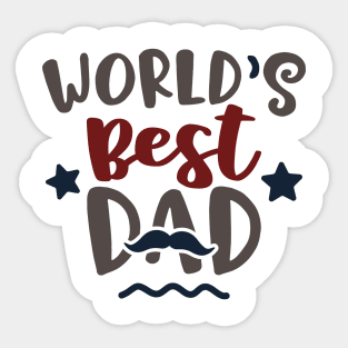 World's Best Dad Sticker